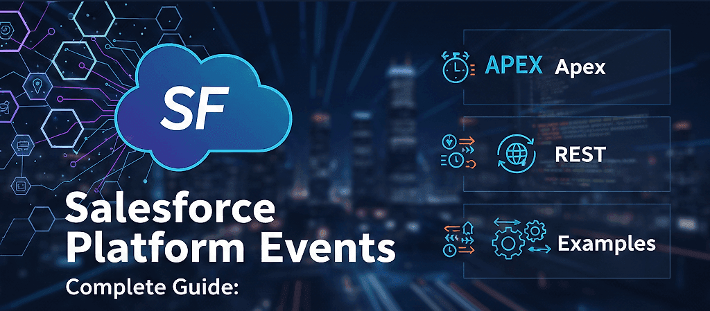 Salesforce Platform Events Complete Guide: Real-Time Integration with Apex, REST, and Examples
