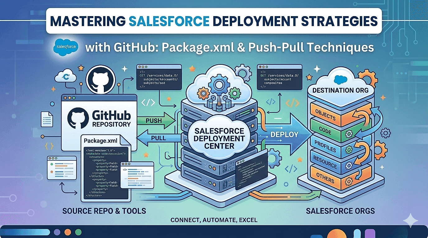 Mastering Salesforce Deployment Strategies with GitHub: Package.xml & Push-Pull Techniques